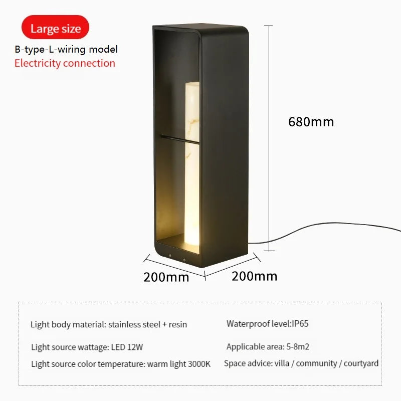lampe solaire led extérieure étanche pour jardin et cour - vue 20 sur 21