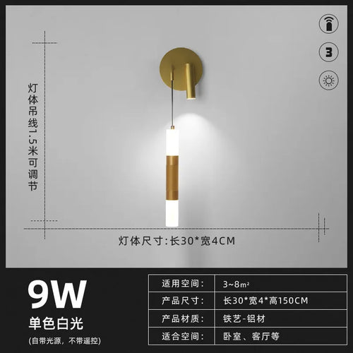 lampe de chevet design nordique moderne avec éclairage led - vue 9 sur 14