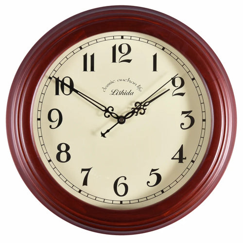 horloge murale silencieuse personnalisable en bois moderne rétro - vue 11 sur 25