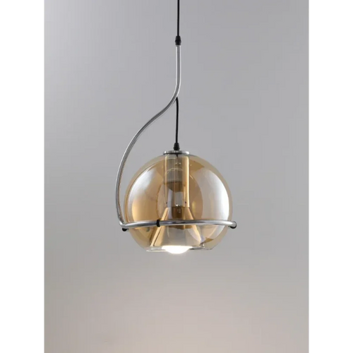 lustre boule de verre nordique style rétro pour restaurants et cafés - vue 2 sur 8