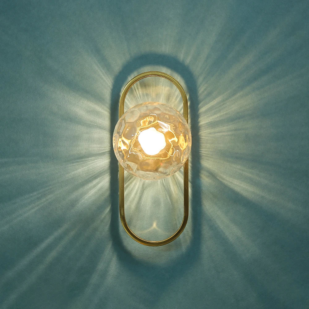 applique murale led en verre pour allée et arrière-plan d'hôtel - vue 7 sur 9