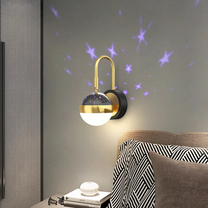 applique murale led pour enfants étoile luxe éclairage intérieur - vue 4 sur 9