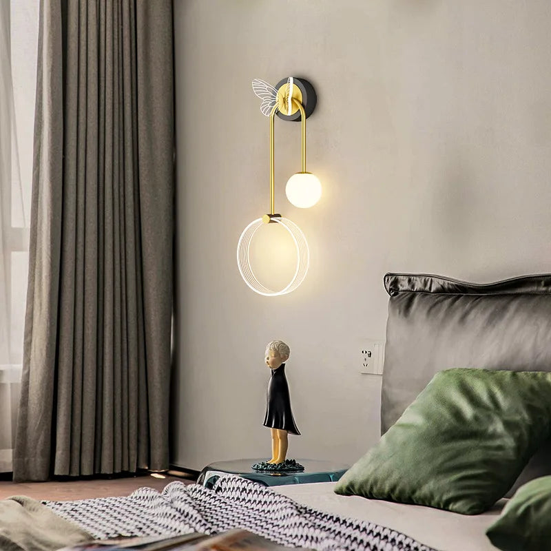 applique murale à led design nordique pour éclairage créatif intérieur - vue 3 sur 12