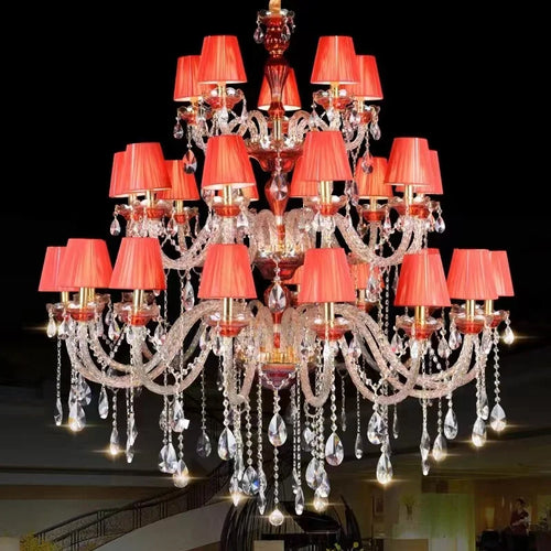 lustre en cristal design pour décoration de restaurant et café - vue 4 sur 6