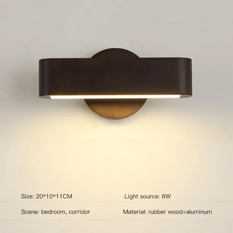 applique murale moderne en bois pour intérieur et veilleuse décorative - vue 8 sur 8