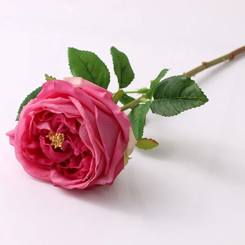 rose de thé artificielle en latex pour décoration et événements - vue 11 sur 11