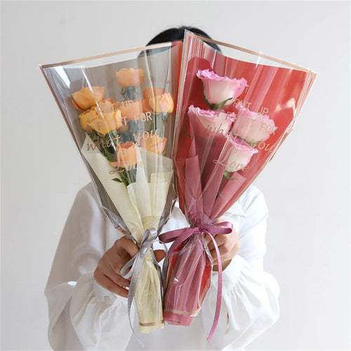 lot de 50 sachets imperméables pour roses à offrir pour la saint valentin - vue 2 sur 18