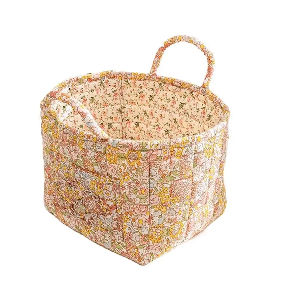 panier de rangement en tissu lavable style pastoral empilable multiusage - vue 16 sur 16