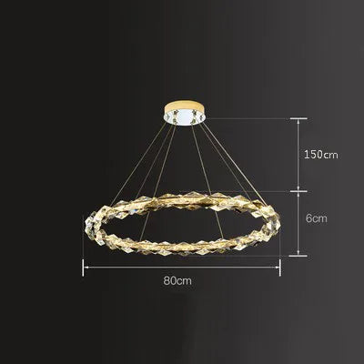 lustre moderne en cristal pour ambiance élégante et minimaliste - vue 19 sur 19