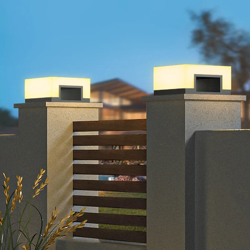 lampe solaire led étanche pour extérieur et jardin - vue 3 sur 12