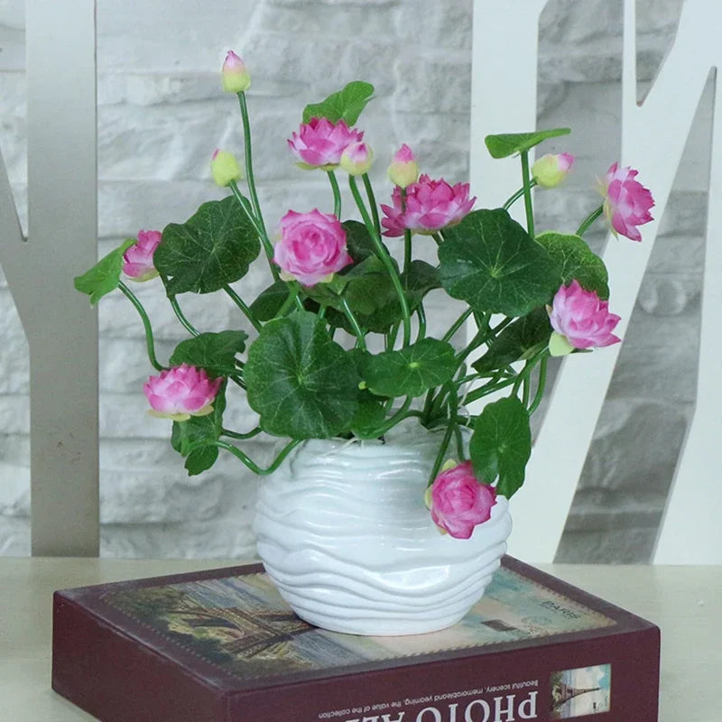plantes artificielles mini soie décoration pour intérieur jardin et table - vue 4 sur 10
