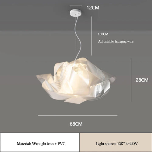 lustre en forme de fleur pour chambre d'enfant romantique - vue 9 sur 8