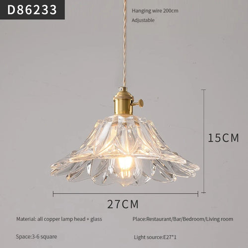 suspension moderne en laiton et verre pour intérieur - vue 21 sur 30