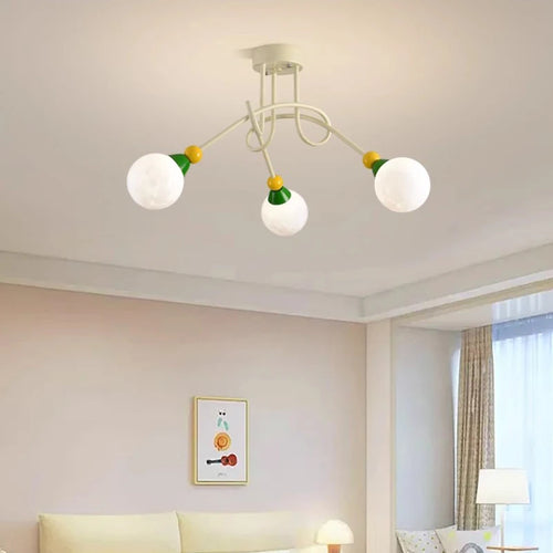 lustre nordique coloré pour chambre d'enfant moderne et simple - vue 5 sur 10