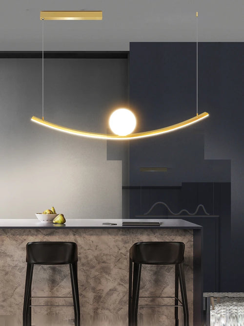 lustre de restaurant créatif dragon ball simple luxe - vue 4 sur 5