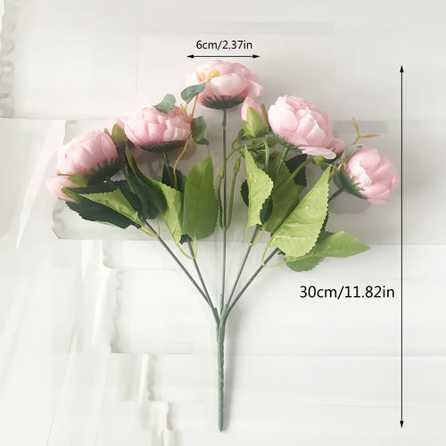 bouquet de pivoines artificielles pour décoration de mariage intérieur - vue 5 sur 17