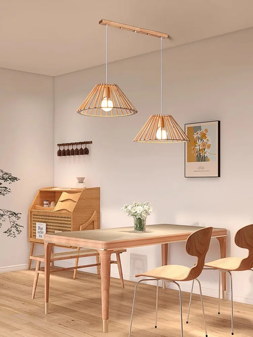 suspension en bois pour décoration intérieure nordique moderne - vue 3 sur 10