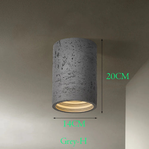 Wabi Sabi – spot lumineux Led en ciment rouge - vue 9 sur 16