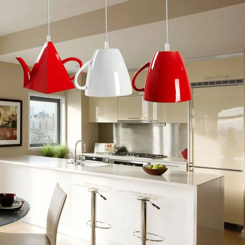 Suspension Tasse et théière Art design - vue 5 sur 12