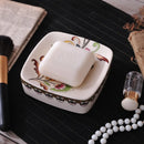 boîte à savon céramique européenne avec drainage créative pour salle de bain