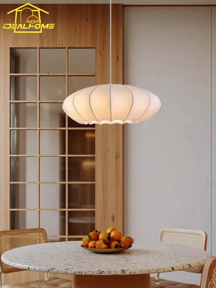 suspension en soie wabi sabi design nordique moderne pour intérieur - vue 5 sur 9