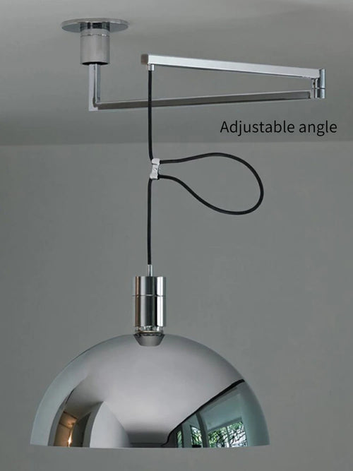 lustre à tête unique angle réglable design minimaliste moderne - vue 5 sur 8