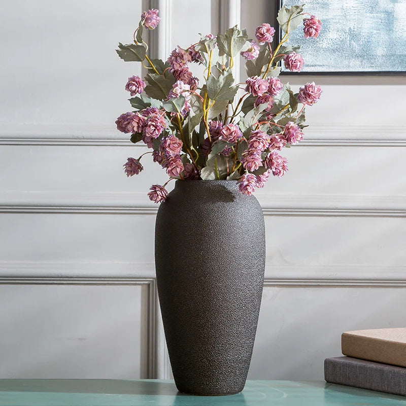vase en céramique vintage style européen et chinois moderne - vue 5 sur 15
