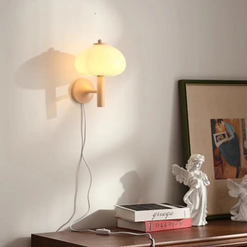 applique murale en verre blanc pour décoration intérieure nordique - vue 2 sur 8