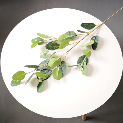 branches de feuilles d'eucalyptus en soie artificielle pour décoration florale - vue 11 sur 17