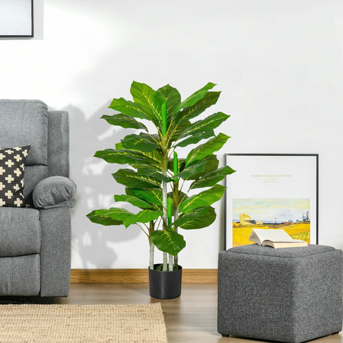 plante vivace artificielle avec pot en ciment décoratif - vue 7 sur 7