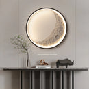 applique murale moderne en forme de lune à led décorative