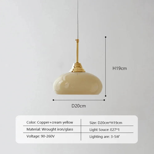 suspension en verre crème pour intérieur moderne et élégant - vue 11 sur 10