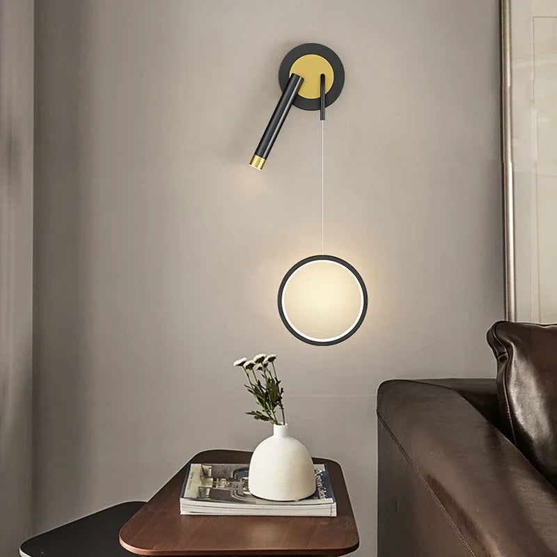 appliques murales led modernes à double tête décoratives pour la maison - vue 4 sur 14