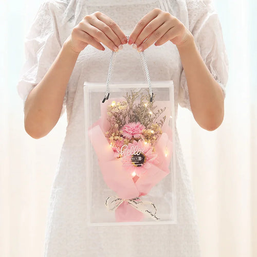 bouquet de roses artificielles cadeau pour la saint valentin décorations mariage - vue 8 sur 11