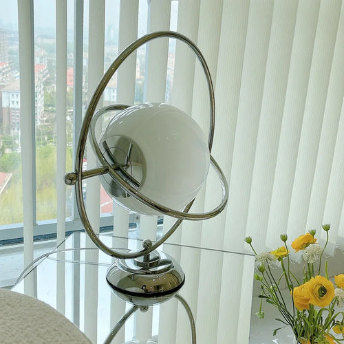 lampe de bureau design italienne en verre rotative élégante - vue 2 sur 7