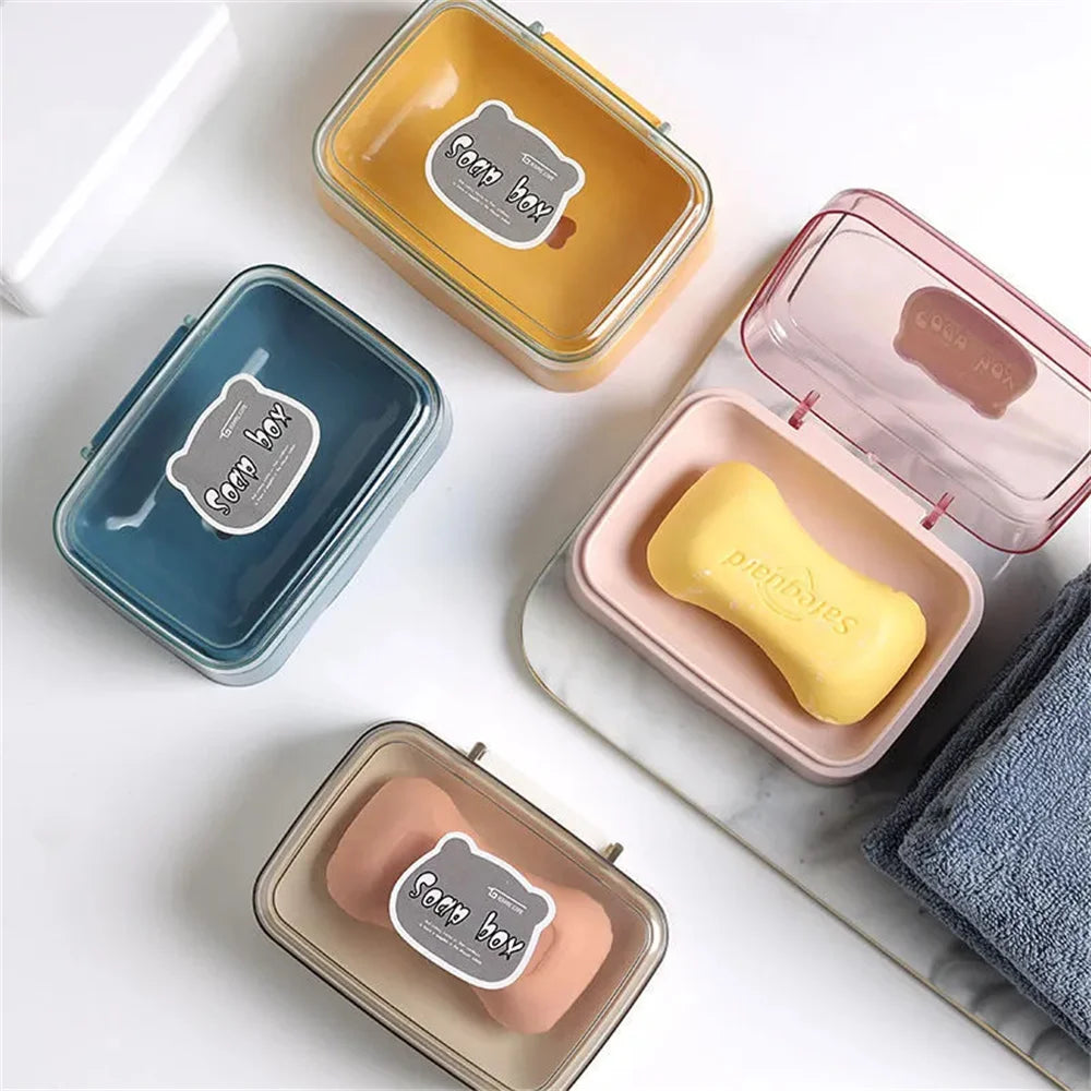 porte-savon avec couvercle pour savon sec et voyage - vue 6 sur 7