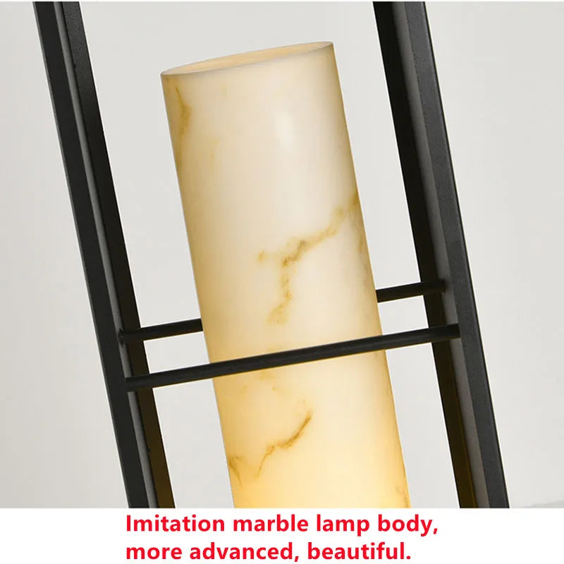 lampe solaire LED de luxe pour jardin extérieur étanche en marbre - vue 6 sur 9