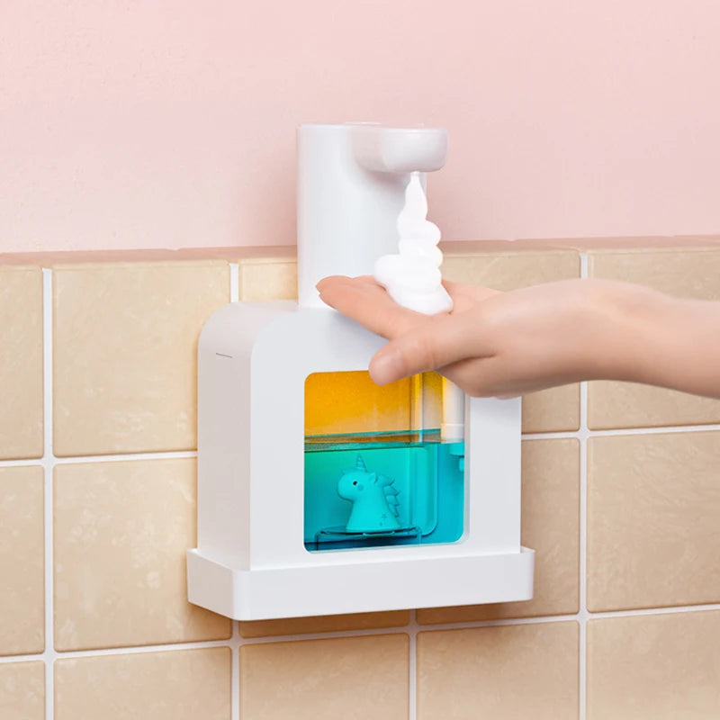 distributeur de mousse automatique mignon pour enfants en dessin animé - vue 7 sur 8