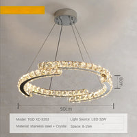 Modern Luxury K9 Crystal Led Chandelier In Dining Room, Nordic Living Room, Kitchen Lights, Bar, Bedroom Lighting Chandelier