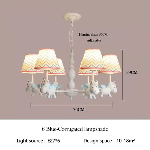 lustre enfant LED rotatif style nordique romantique et chaleureux - vue 20 sur 24