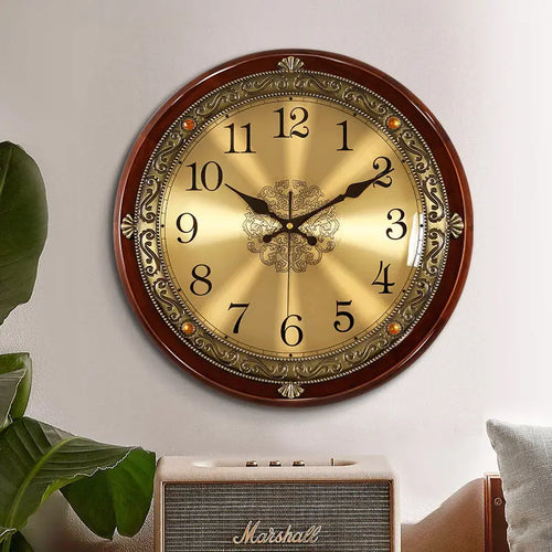 horloge murale silencieuse rétro design 3d pour décoration moderne - vue 2 sur 13