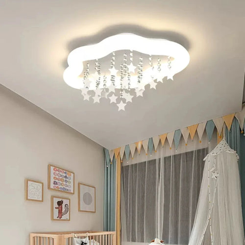 lampe nuage étoile style nordique pour chambre enfant - vue 4 sur 12