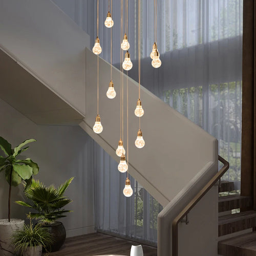 lustre moderne en cristal pour décoration intérieure élégante - vue 4 sur 14