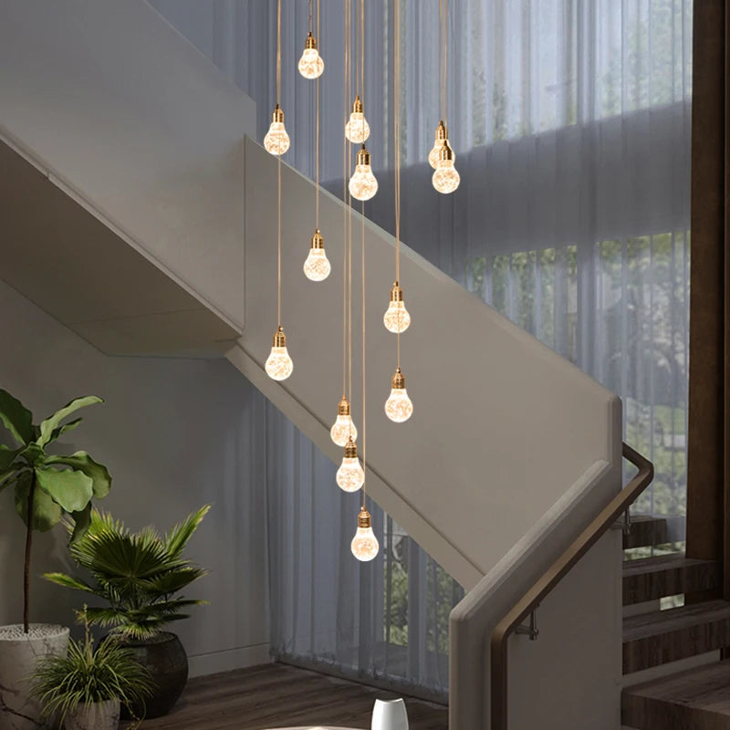 lustre moderne en cristal pour décoration intérieure élégante - vue 3 sur 14