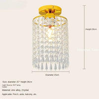 plafonnier led en cristal k9 avec structure en acier inoxydable