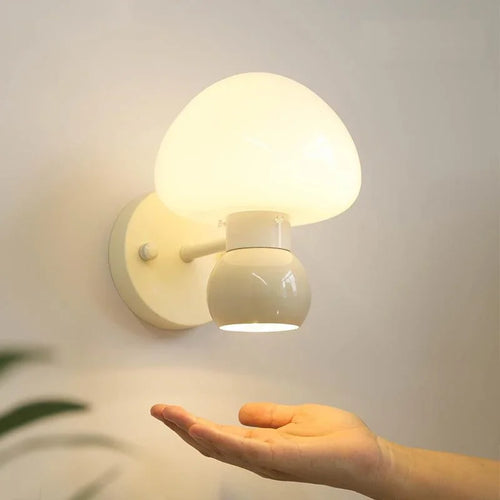 Applique murale crème champignon Double tête G9 - vue 5 sur 6