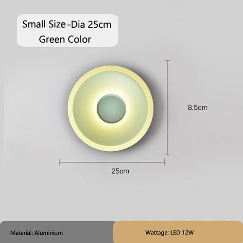 Modern Round Wall Lamps for Bedroom Bedside Living Room Wall Light Decorative Illuminaire 25cm 40cm 60cm Bar Stair Night Lamps - vue 13 sur 13