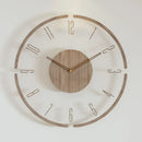 montre murale luxe en bois design moderne silencieuse quartz créative