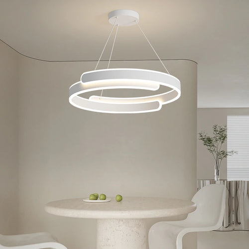 suspension led anneau design pour décoration intérieure élégante - vue 4 sur 8