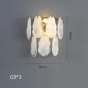 lustre suspendu en verre design nuage créatif moderne - vue 18 sur 18